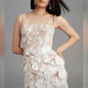 Helsi Structured Floral Applique Mini Dress